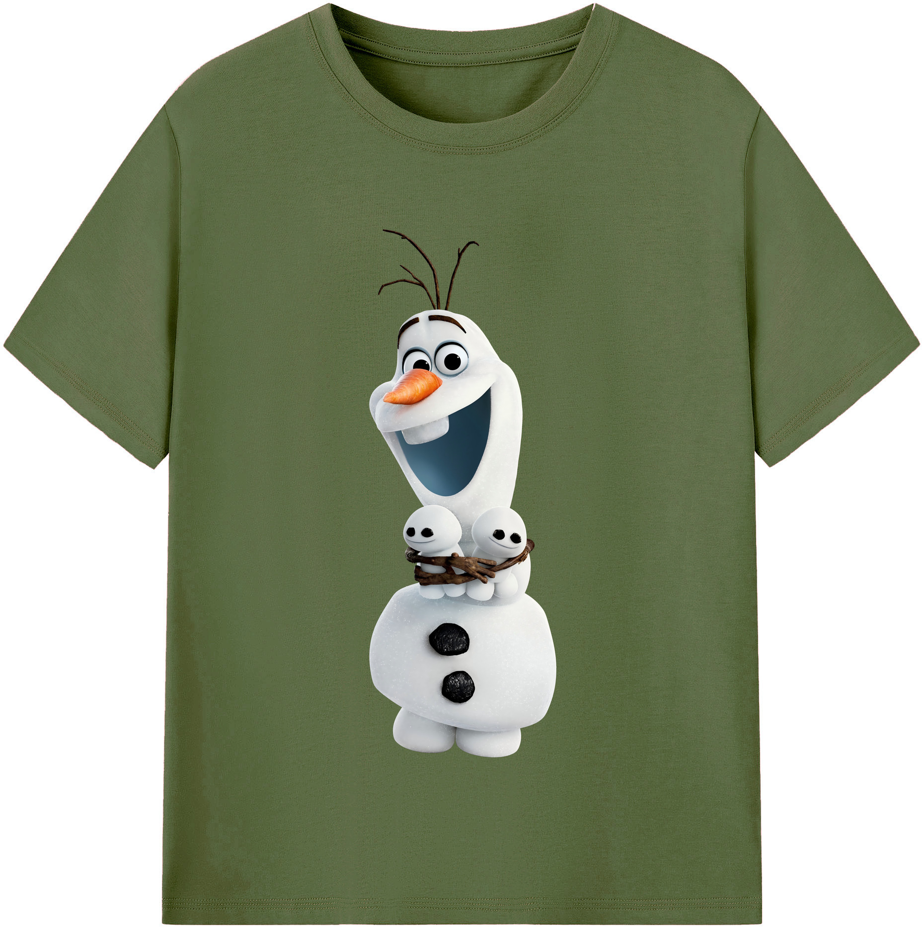 （画像用） アナと雪の女王 アンナ エルサ Frozen Anna Elsa 綿100％半袖Tシャツ（フロントプリント）